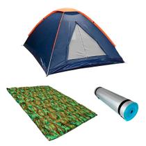 Kit Barraca Panda 2P + Colchonete Casal + Isolante Térmico