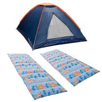 Kit Barraca Panda 2P Nautika + 2 Colchonete Solteiro 190x60cm