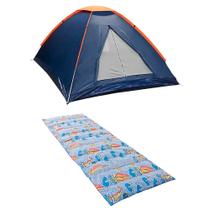 Kit Barraca Panda 2P Nautika + Colchonete Solteiro 190x60cm