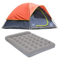 Kit Barraca Tulum 4 Pessoas + Colchão Casal Coleman Kit Barraca Tulum 4 Pessoas + Colchão Casal Coleman