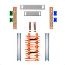 Kit Barramento Bifásico 150A para 24 Circuitos