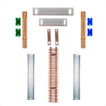 Kit Barramento Bifásico 150A para 70 Circuitos com Placa de Policarbonato