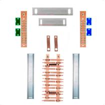 Kit Barramento Bifásico 225A para 28 Circuitos