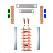 Kit Barramento Bifásico 225A para 30 Circuitos