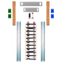 Kit Barramento Bifásico 225A para 42 Circuitos com Termo Retrátil