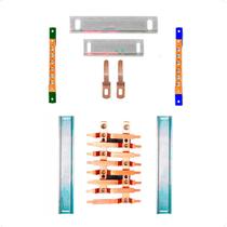 Kit Barramento Bifásico 80A para 14 Circuitos com Placa de Policarbonato