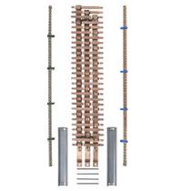 Kit barramento bifásico p/56 disj din 150A+Geral Sep