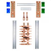 Kit Barramento Bifásico Padrão Cemar 100A para 16 Circuitos Kit Barramento Bifásico Padrão Cemar 100A para 16 Circuitos