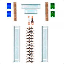 Kit Barramento Bifásico Padrão Cemar 100A para 44 Circuitos com Termo Retrátil Kit Barramento Bifásico Padrão Cemar 100A para 44 Circuitos com Termo Retrátil