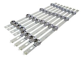 Kit barramento de Led 42lb5600 42lb5500 42lb5800 42lf6200 42lx330c com 8 barras