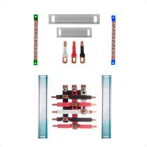 Kit Barramento Trifásico 100A para 10 Circuitos com Termo Retrátil Kit Barramento Trifásico 100A para 10 Circuitos com Termo Retrátil