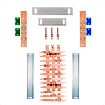 Kit Barramento Trifásico 100A para 24 Circuitos Kit Barramento Trifásico 100A para 24 Circuitos