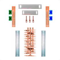 Kit Barramento Trifásico 100A para 28 Circuitos Kit Barramento Trifásico 100A para 28 Circuitos