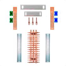 Kit Barramento Trifásico 100A para 30 Circuitos Kit Barramento Trifásico 100A para 30 Circuitos
