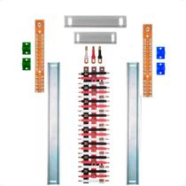 Kit Barramento Trifásico 100A para 48 Circuitos com Termo Retrátil