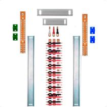 Kit Barramento Trifásico 100A para 52 Circuitos com Termo Retrátil Kit Barramento Trifásico 100A para 52 Circuitos com Termo Retrátil