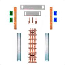 Kit Barramento Trifásico 100A para 52 Circuitos Kit Barramento Trifásico 100A para 52 Circuitos