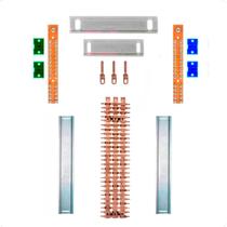 Kit Barramento Trifásico 100A para 54 Circuitos Kit Barramento Trifásico 100A para 54 Circuitos