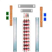 Kit Barramento Trifásico 100A para 56 Circuitos com Termo Retrátil Kit Barramento Trifásico 100A para 56 Circuitos com Termo Retrátil