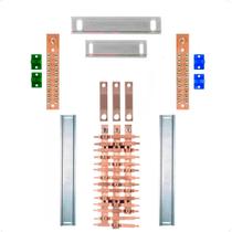 Kit Barramento Trifásico 150A para 28 Circuitos Kit Barramento Trifásico 150A para 28 Circuitos
