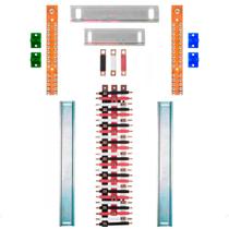 Kit Barramento Trifásico 150A para 50 Circuitos com Termo Retrátil Kit Barramento Trifásico 150A para 50 Circuitos com Termo Retrátil