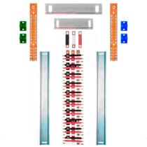 Kit Barramento Trifásico 150A para 60 Circuitos com Termo Retrátil Kit Barramento Trifásico 150A para 60 Circuitos com Termo Retrátil