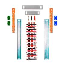 Kit Barramento Trifásico 225A para 44 Circuitos com Termo Retrátil Kit Barramento Trifásico 225A para 44 Circuitos com Termo Retrátil