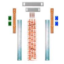 Kit Barramento Trifásico 225A para 56 Circuitos