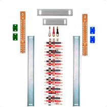 Kit Barramento Trifásico 80A para 42 Circuitos com Termo Retrátil Kit Barramento Trifásico 80A para 42 Circuitos com Termo Retrátil