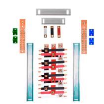 Kit Barramento Trifásico Isolado 225A para 24 Circuitos com Placa de Policarbonato Kit Barramento Trifásico Isolado 225A para 24 Circuitos com Placa de Policarbonato