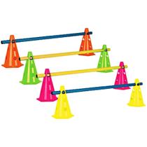 Kit Barreira de Agilidade Kallango - 8 cones 4 barras Kit Barreira de Agilidade Kallango - 8 cones 4 barras