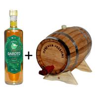 Kit Barril de Amburana Redondo 1L + Cachaça de Jambu 700ml