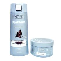 Kit Barro Minas BmCare Colors Platinum Shampoo 300ml + Máscara 250g