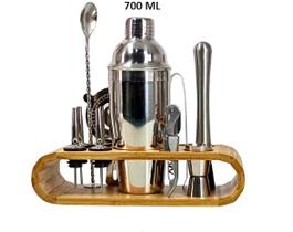 Kit Bartender Stylus Profissional com 12 Peças em Aço Inox 750ML UnyHome