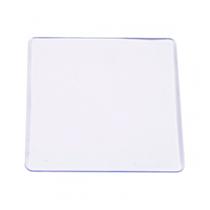 Kit Base Acrílica Quadrada 5cm Com 100 Uni + 100 Uni Espiral Transparente