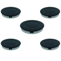 Kit Base Bacia Difusor Queimador + Espalhador Tampinha Fogão Cooktop Fischer 5 Bocas 1642 Modelo Novo Fit Line 26343