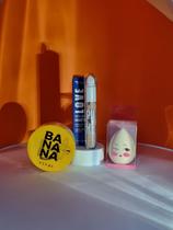 Kit Base Corretivo Pó Banana Esponja Max Love Make Up Studio Vivai Makeup Sponge