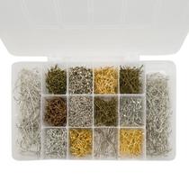 Kit Base de Brinco Alfinete Níquel Dourado Ouro Velho Cobre 1400pçs + Caixa Kit Base de Brinco Alfinete Níquel Dourado Ouro Velho Cobre 1400pçs + Caixa