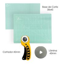 Kit Base De Corte A3 Apoio de Mesa 45x30 Cortador Circular 45mm + Lamina Reserva Kit Base De Corte A3 Apoio de Mesa 45x30 Cortador Circular 45mm + Lamina Reserva