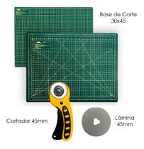 Kit Base De Corte A3 Apoio de Mesa 45x30 Cortador Circular 45mm + Lamina Reserva