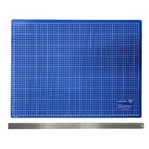 Kit Base de Corte A3 Placa Apoio de Mesa 45x30 Régua de Metal inox 30cm Para Patchwork Artesanato Scrapbook