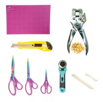 Kit Base de Corte para Cartonagem e Encadernação Rosa Cassmar Kit Base de Corte para Cartonagem e Encadernação Rosa Cassmar