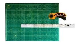 Kit Base De Corte Placa A2 60x45 Cortador Circular 45m Régua de Acrílico 60cm Para Patchwork