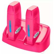 Kit Base Dupla Com 2 Aquecedores de cera Roll-on - Toda Rosa