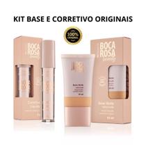 Kit Base E Corretivo Boca Rosa Beauty By Payot