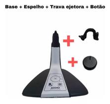 Kit Base + Espelho + Trava Ejetora + Botão Preto Arno Vf-40c