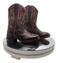 Kit Base Giratoria Branca Rotativa 110v Mdf + Espelho Redondo 32cm