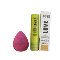 Kit Base Max Love Princesa Das Bases Cor 200+ Esponja de Maquiagem