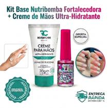 Kit Base Nutribomba Fortalecedor De Unhas 9ml + Creme Hidratante para as Mãos Luva De Silicone 70g Review Care Kit Base Nutribomba Fortalecedor De Unhas 9ml + Creme Hidratante para as Mãos Luva De Silicone 70g Review Care