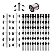 Kit Base para Cerca Elétrica Hastes Industriais e Fio de Alta Resistência Kit Base para Cerca Elétrica Hastes Industriais e Fio de Alta Resistência